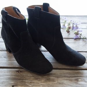 Bettye Muller black boot suede